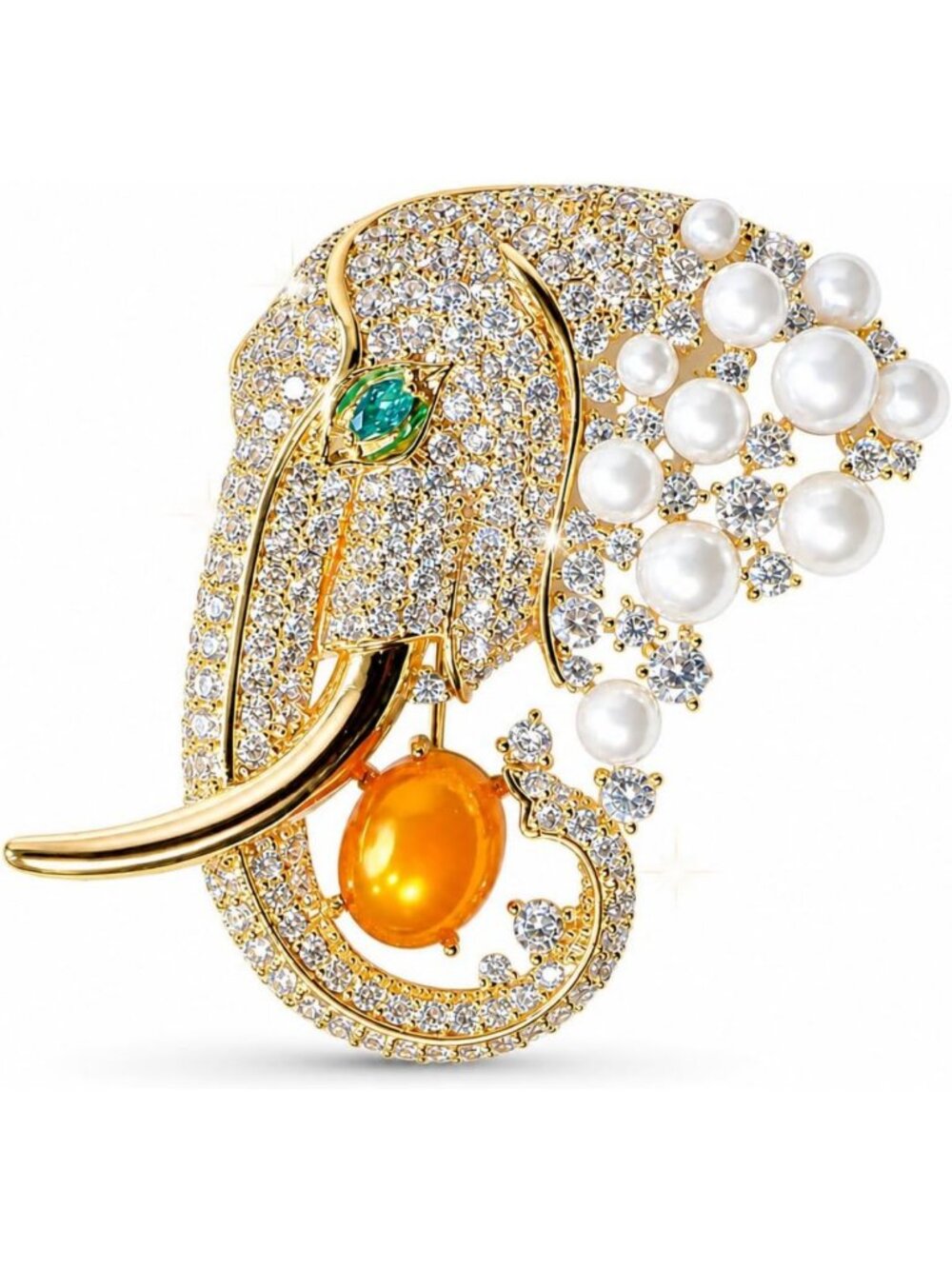 Stylish Animal-Themed Brooches for Women | Zircon Inlaid Decorative Lapel Pins